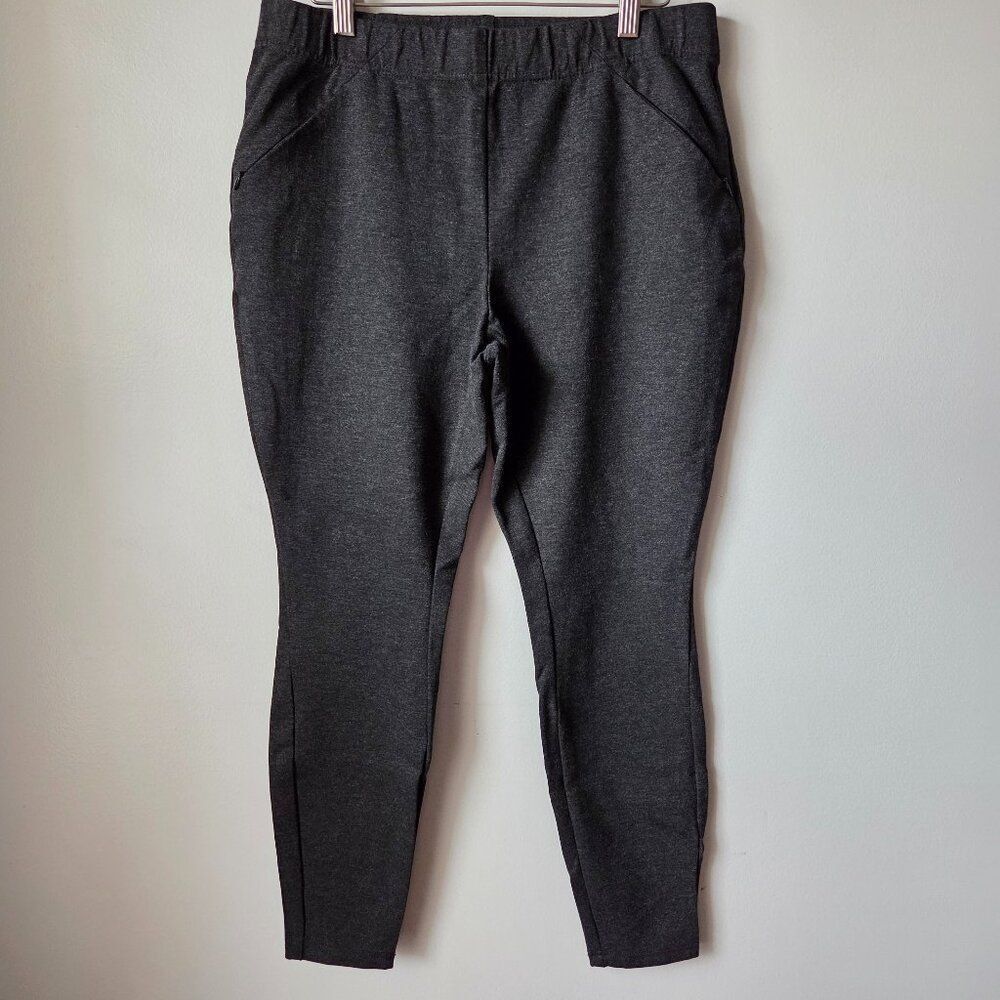 EUC LIKE NEW J. JILL DARK GREY PONTE LEGGINGS SIZE M